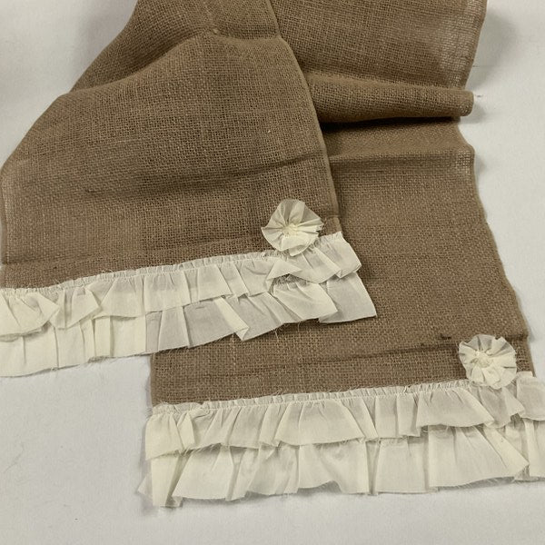 Burlap Linen Table Runner 14" x 108"