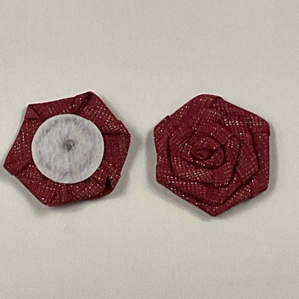 Burlap Red Rose Flower