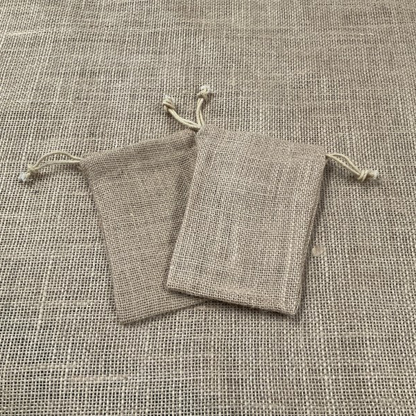 4x6 10 oz Burlap Bag with Drawstring