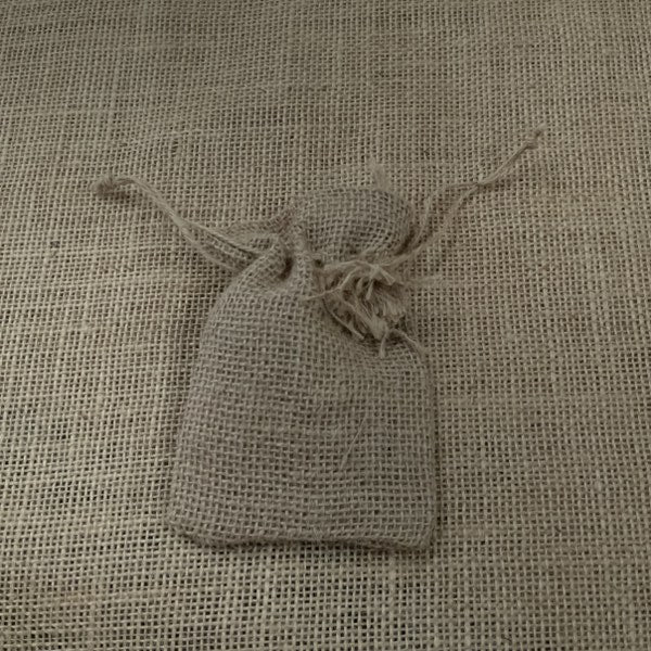 4x6 10 oz Burlap Bag with Drawstring