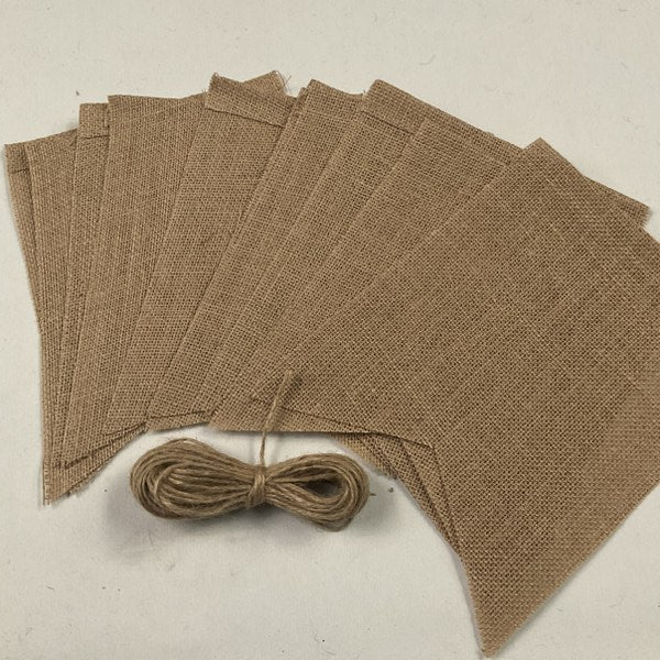 Burlap Pennant Flags - Bunting Square