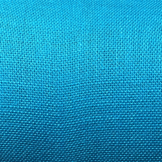 60 inch Turquoise Blue Burlap Fabric 11 oz