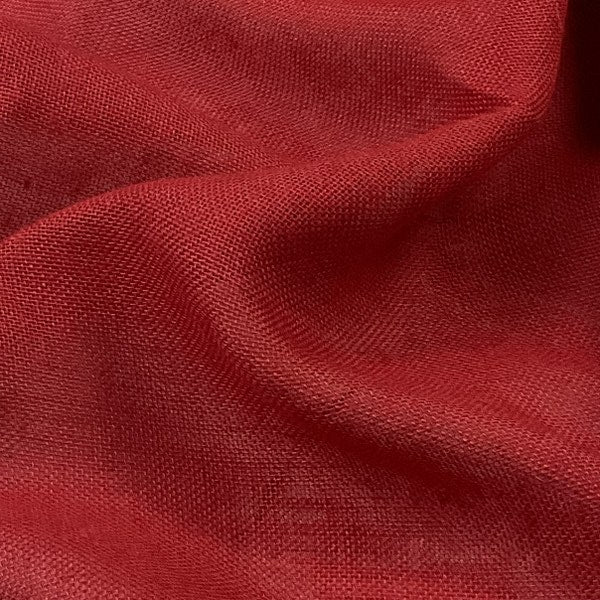 Red Colored Burlap