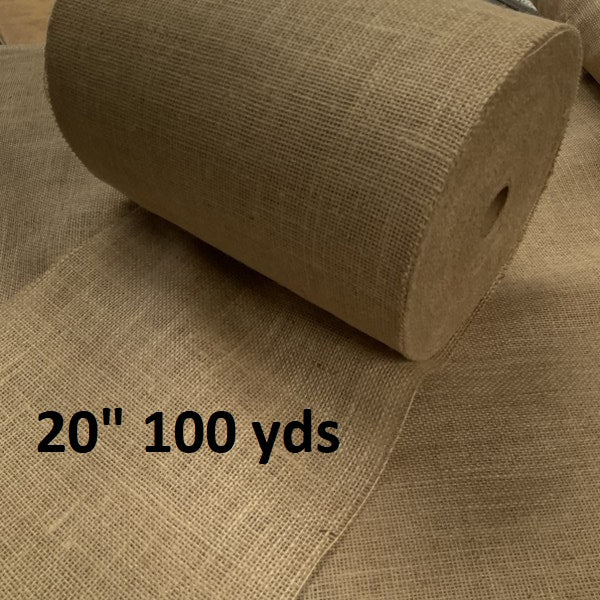 20 Inch 10 oz Burlap Roll 100 yards