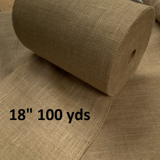 18 Inch 10 oz Burlap Roll 100 yards