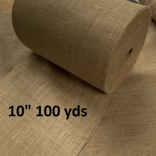 10 Inch 10 oz Burlap Roll 100 yards