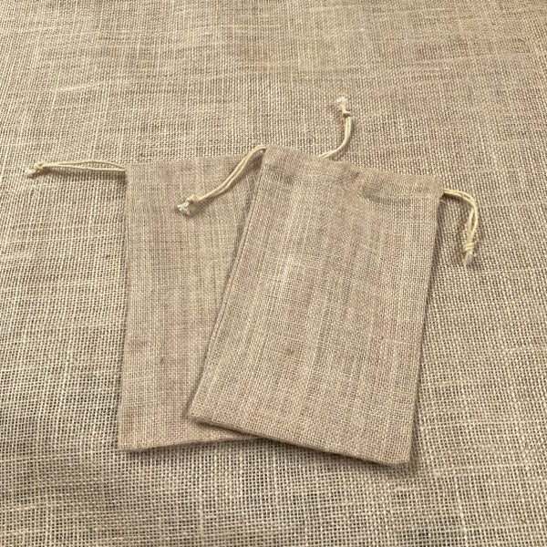 6x10 10 oz Burlap Bag with Drawstring - Natural Burlap Gift Bags ...