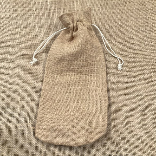 6x14 10 oz Burlap Bag with Drawstring