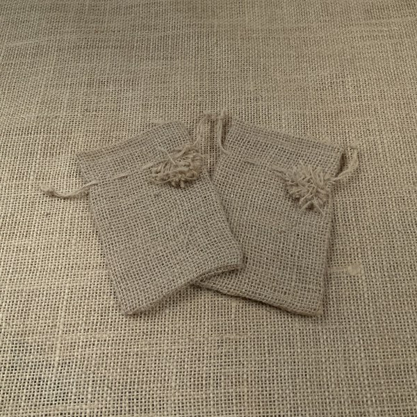 4x6 10 oz Burlap Bag with Drawstring