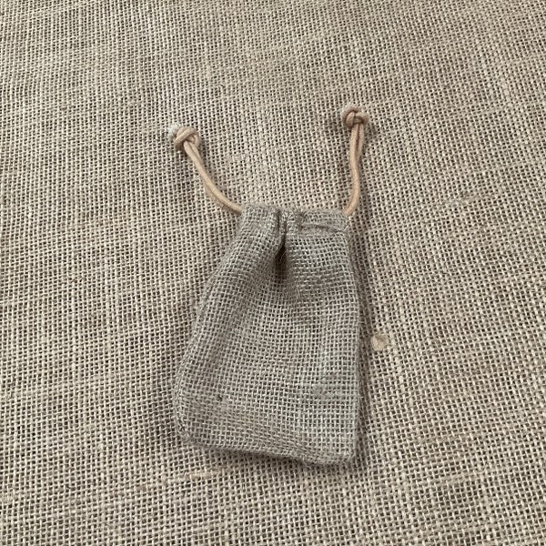 3x5 10 oz Burlap Bag with Drawstring